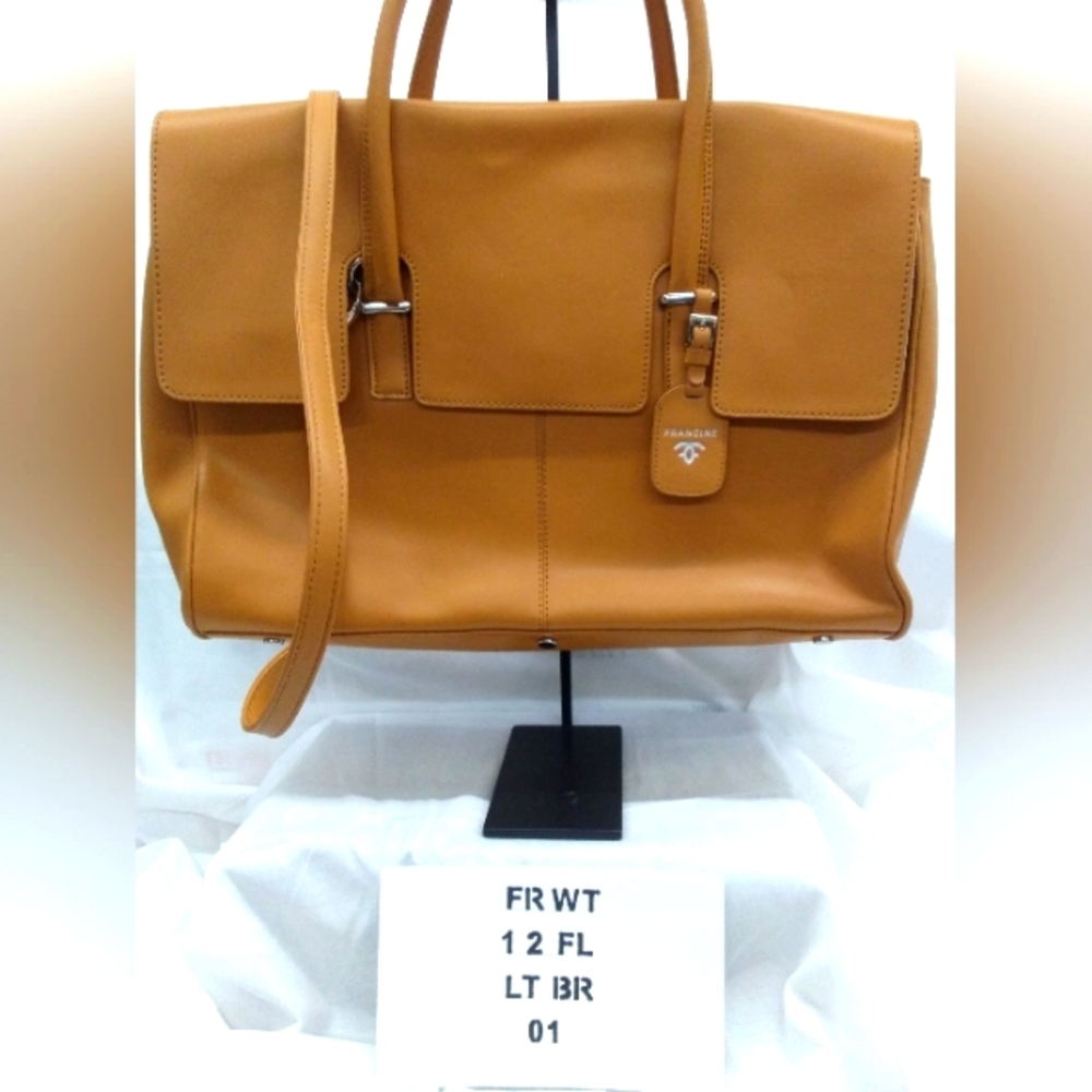 Francine Leather Work/PC Tote
